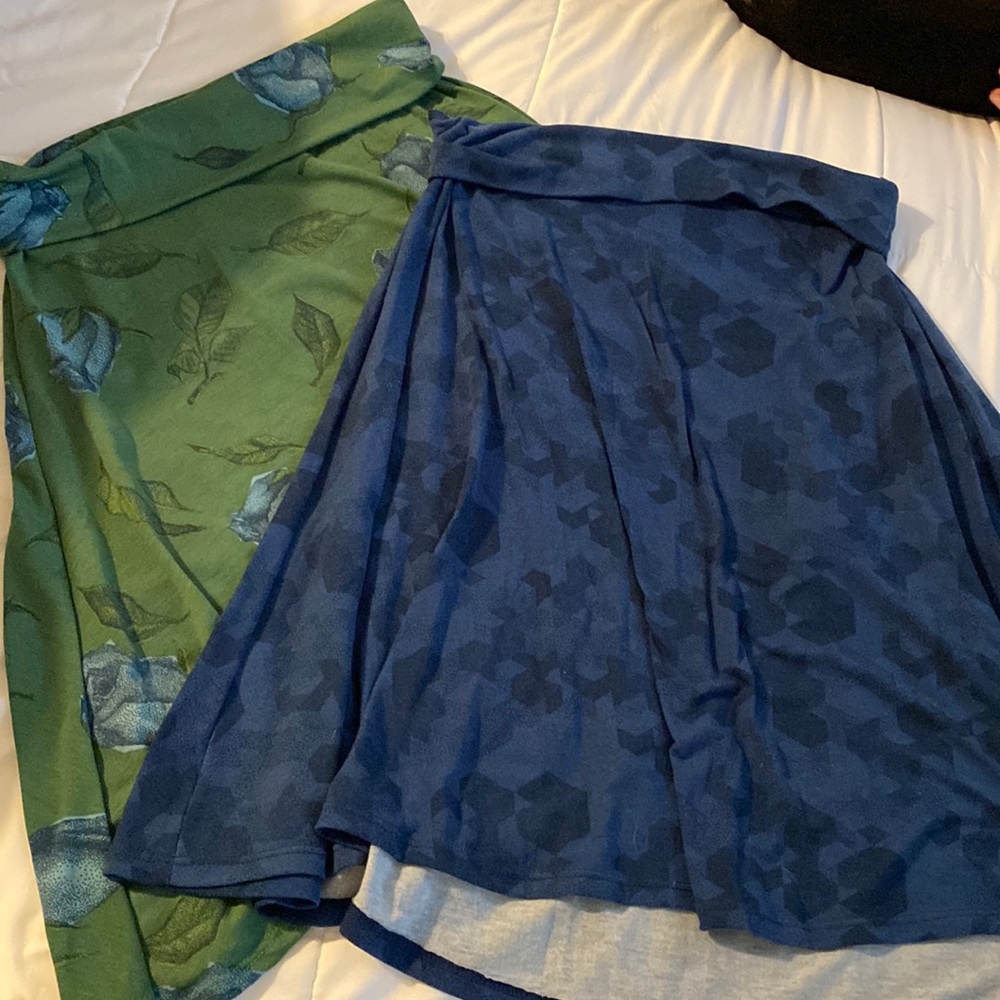 2 Lularoe skater style skirts
